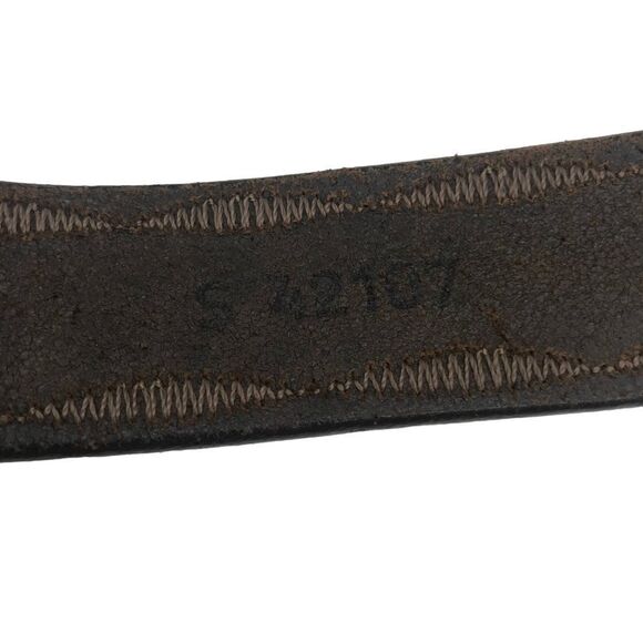 Brighton Leather Western Belt Size Small Brown and Silver - Picture 6 of 9